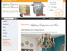 Tablet Screenshot of lightingemporiumandmore.com